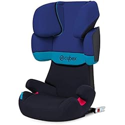 Cybex - Silla de coche grupo 2/3 Solution X-Fix, para coches con ISOFIX, 15-36kg, desde los 3 hasta los 12 años aprox., Azul (Blue Moon)