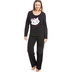 Conjunto de pijama largo - Motivo gato - Negro 42