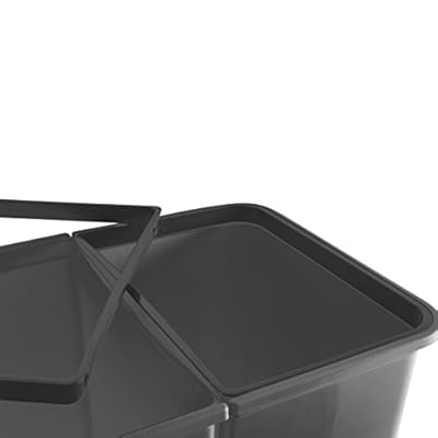 LIFEZEAL 235L Mülleimer Doppelbehälter - Outdoor Abfalleimer Mit Deckel
