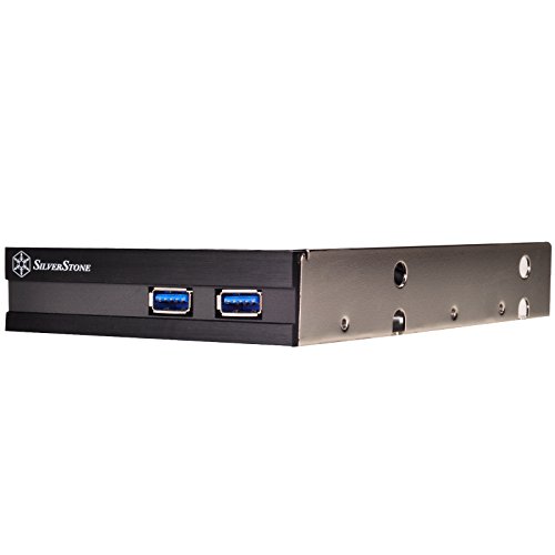 SilverStone SST-FP36B-E – Front Panel 3.5″ 2x USB 3.0 mit Halterung für 2x 2.5″ HDD/SSD, schwarz - 4