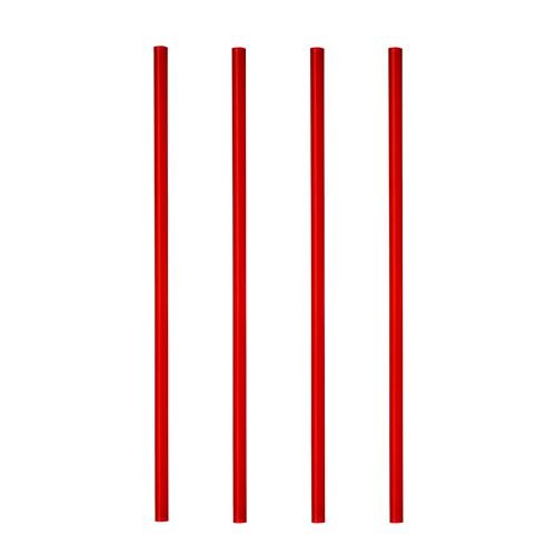 135 Trinkhalme für Cocktail Shake-Halme Ø 8 mm · 25 cm rot Strohhalme