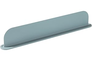 COOKIBLEND Protector contra salpicaduras de fregadero, barrera de silicona para cocina, prevención de salpicaduras de agua (gris)