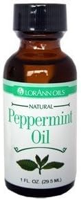 2 Pack- Peppermint Oil, Natural- LorAnn 1 oz bottles