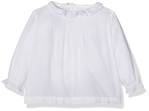 Gocco Baby Long Sleeve Blouse, White (Blanco), 0-1 Months