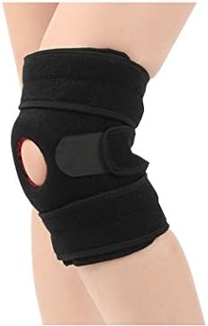 Sweetauk Knee Support Brace with Open Patella Helps Stabilizing and Recovery High Quality Maximum Comfort Fully Adjustable - Perfect for Training, Running,Basketball,Joint pain,Arthritis, Strains, Knee Injuries and Meniscal Tears
