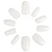 Ejiubas Natural Ballerina Design Full Cover Artificial False Nail Tip - Pack of 500 Pcs with Clear Case