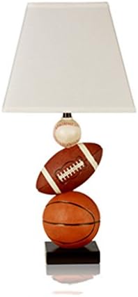 GUOBedside Table Lamp Modern cálido Night Lighting Home/ Office Decor Desk Lamp Stand Lamps forPersonality Children's Room Bedroom Bedside Table Lamps American Creative Basketball Cute Boy Study Room Table Lamp