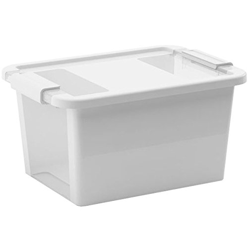 Kis 8452000 0594 01 Boîte de Rangement Bi Box 11 litres en Gris-Transparent, Plastique, 36,5x26x19 cm
