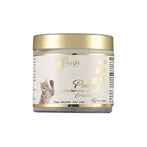 Pet Life Organic Paw Moisturizing & Softening Cream for Cat Cracked & Chapped Paws|Paw Butter Repair, Sooth & Heals Dry Paw & Elbow|Paw Butter Cream for All Cat Breeds - Safe Pet Friendly ? 100 Gm
