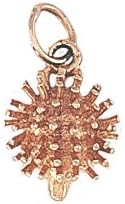 9ct Yellow Gold Hedgehog Charm Pendant