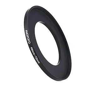 Metal Step Up Ring Adapter 46mm to 72mm Step-Up Lens Adapter Ring for Filters UV,ND,CPL Camera Filters, Compatible with All 46mm Camera Lenses & 72mm Accessories