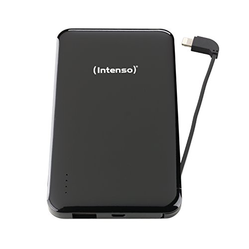 Intenso 7335530 Powerbank S10000-i Dual Slim externes Ladegerät (10000mAh, für Smartphone/Tablet PC/MP3 Player/Digitalkamera/Apple iPhone/iPad) inkl. Apple Lightning Kabel schwarz - 2