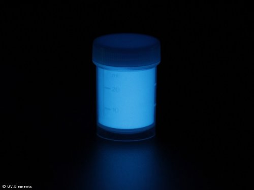 Langnachleuchtendes Pigment 25g - skyblue - Schwarzlicht, Farbpigment, UV, Neon