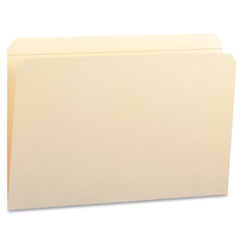 SmeadFile Folder, Reinforced Straight -Cut Tab, Legal Size, Manila, 100 Per Box (15310)