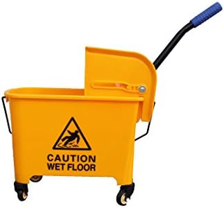 Cube Fregado Professional with Wheels and Drainer Easy with Press. Two Compartments, Clean Water + Dirty Water. Capacity 12.5 + 12.5 Lt. (25 lt.)