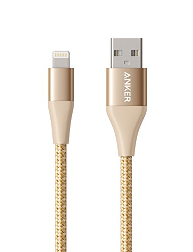 Anker Powerline+ II iPhone Kabel 0,9m iPhone Ladekabel Lightning Kabel Nylon, MFi Zertifiziert mit dem iPhone XS/XR / X / 8/8 Plus / 7/7 Plus / 6s / 6 / iPad und mehr (Gold) Anker Powerline+ II iPhone Kabel 0,9m iPhone Ladekabel Lightning Kabel Nylon, MFi Zertifiziert mit dem iPhone XS/XR / X / 8/8 Plus / 7/7 Plus / 6s / 6 / iPad und mehr (Gold)
