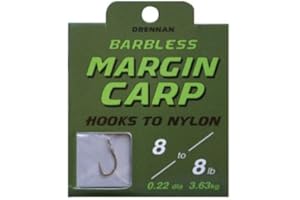 Drennan Margin Carp Hooks To Nylon Barbless
