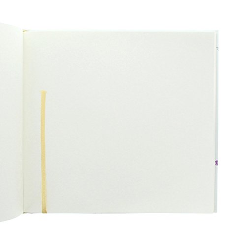 Goldbuch, Gästebuch mit Lesezeichen, 25×23,5 cm, 176 chamois Seiten, Fadengehftet, Kunstsruck mit Goldprägung und Relief, In Love, Weiß/Bunt, 50160 - 5