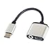 Produktbild ZZuffig C die USB auf 3,5 mm Audio-Adapter 2 in 1 USB Typ C Männlich Weiblich 3,5 mm Stereo-Kopfhörer-Konverter-Adapter-Dongle Pixel 2/2 XL(Silber), Elektronik und Foto