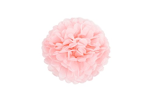 HAPPY BIRTHDAY Girlande Rosa Dekoration Serie 6er Set Seidenpapier PomPoms Deko - 5