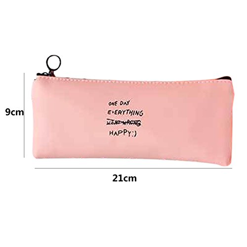 Cosanter Caja de L piz de Silicona de Gran Capacidad de Dise o de Letras para Estudiantes y Oficina Color Rosa reviews Cosanter Caja de L piz de Silicona de Gran Capacidad de Dise o de Letras para Estudiantes y Oficina Color Rosa