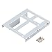 Produktbild Aluminium 2-Bay 2,5-Zoll-SSD HDD-Festplatte auf 3,5-Zoll-Laufwerk Bay Converter Adapter Rack Bracket mit 12 Schrauben