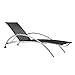 Produktbild OUTLIV. Sonnenliege Malaga Gartenliege Edelstahl/Textilene Schwarz Gartenliege