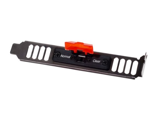 SilverStone SST-CLEARCMOS Slotblech mit externem 2-1 Pol Clear CMOS Anschluss mit abgedecktem Schalter zur Verhinderung von unbeabsichtigten Resets - 2