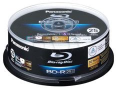 Panasonic LM-BRS2MWE25 Blu-Ray 6x Speed, 25GB, 25er-Spindel