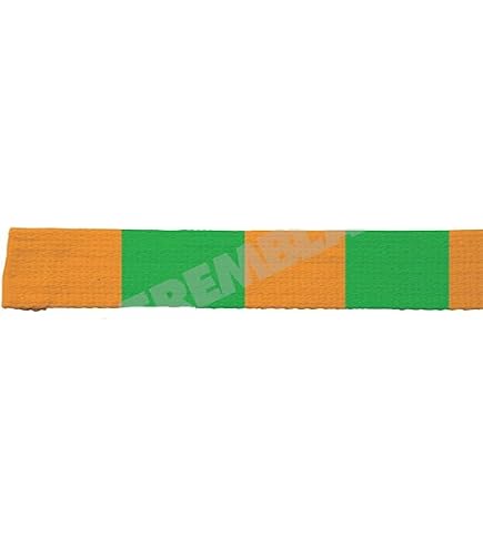 Ceinture De Judo Tremblay 25 Mètres Rouleau 100% Coton - Blanc Jaune Et Couleurs