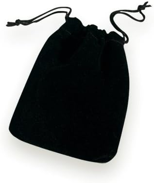 Black Drawstring Pouch . Ideal for gifts of jewellery, stones, marble eggs, palmstones etc