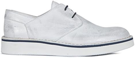 TJ Collection Women's Metallic Leather Flatform Derby Lace-Ups