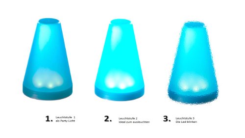 xavax led leuchte blau - 3