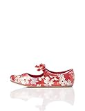 Lazo de cierre de terciopelo RED WAGON Merceditas de Flores Niñas, Rojo (Burgundy Print), 24 EU