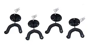 KHUSHI MUSICALS GUITAR WALL MOUNT/HANGER/STAND FOR ACOUSTIC/ELECTRIC/CLASSICAL/UKLELE { COMBO OF 4 PC } 20 PICKS FREE