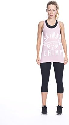 Skinny Chimp Pale Baby Pink Womens Fitness Fashion Gym Yoga Vest