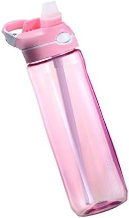 Sports Water Bottle Tritan BPA-Free One Click Open Leak Proof Bottle Cap Sports, Fitness &amp; Gym Water Bottle 750mL (Pink)