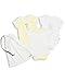 The Essential One - Unisex Lemon 3 pack Baby Vests / Bodies-3-6 Months ESS91