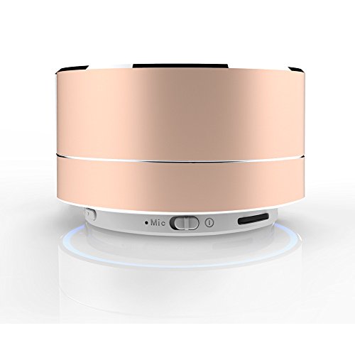 Altavoces Bluetooth inal mbricos mini altavoces port tiles de metal Bluetooth con micr fono incorporado y soporte para tarjeta TF compatible con iPhone iPad Samsung Nexus HTC y m s Oro reviews Altavoces Bluetooth inal mbricos mini altavoces port tiles de metal Bluetooth con micr fono incorporado y soporte para tarjeta TF compatible con iPhone iPad Samsung Nexus HTC y m s Oro
