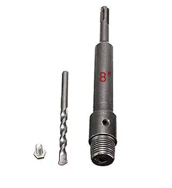 Tools Centre SDS Shank Concrete 200mm Rod for Holesaw for Brick Cement Stone (Rod 200mm, Grey)