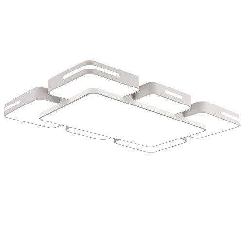 Preisvergleich Produktbild HENGMEI 72W Deckenleuchte LED Deckenlampe KaltWeiß Wohnraumleuchte Acryl Küchenlampe für Wohnzimmer Schlafzimmer (KaltWeiß, 72W)