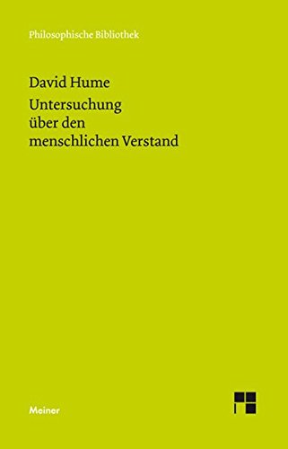 Eine Untersuchung über den menschlichen Verstand (Philosophische Bibliothek)