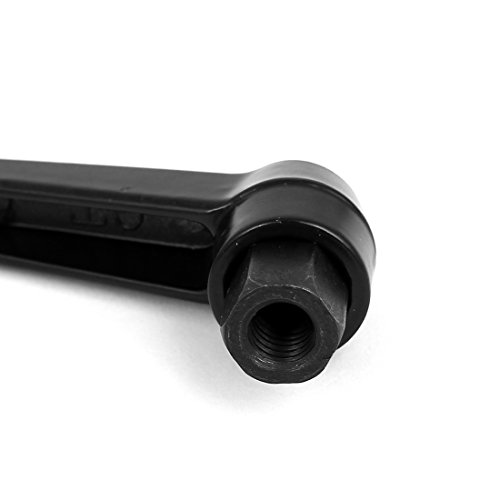 sourcingmap® Metall M8 Durchm. Innengewinde Verstellbar Schelle Griff 5 Teile Schwarz - 2