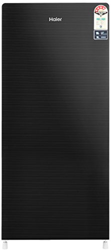 Haier 195 L 4 Star Direct-Cool Single-Door Refrigerator (HRD-1954CKG, Black, Glass Finish) RS.14899 (24.00% Off) - Amazon