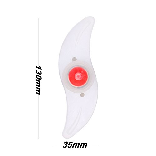 Riao-Tech 4er Set Fahrrad Speichenlicht Fahrradreflektoren, LED Speichenleuchten mit 3 Leuchtmodi Rot Red - 2