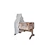 Swinging crib Drape bar for 3pc crib sets