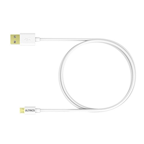 ULTRICSÂ® Cavo Micro USB, QualitÃ  Premium A Maschio USB 2.0 a Micro B Connettore Carica Rapida Caricabatterie Cavetto, Placcato Oro Corto Power Bank Charger Samsung Android Caricatore - 30cm