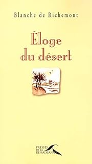 jaquette livre Éloge du désert