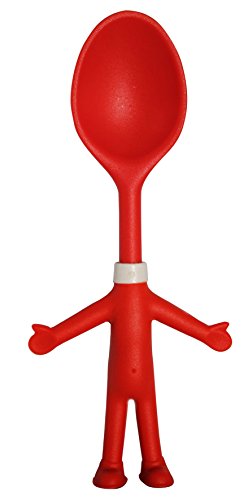 Mr. Spaghetti & Friends, Nudel-Servier-Set, 3 Küchenhelfer für Spaß beim Kochen, Küchenutensilien, Pasta-Set mit Spaghettilöffel / Spaghettizange, Käse- und Soßen-Löffel, Geschenk-Idee für Hobby-Köche - 4