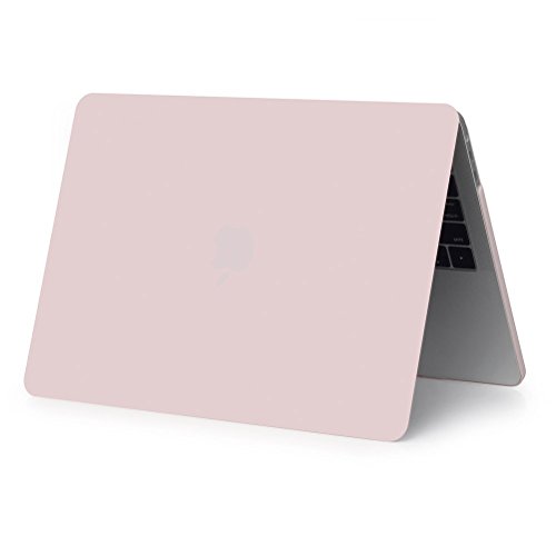 Glatte, Soft-Touch-Matte Kunststoff Hard Shell Schutzhülle für Apple MacBook Pro 15,4 39,1 cm mit Touch Bar und Touch ID 2016 Release A1707 rose pink 39,12 cm - 4